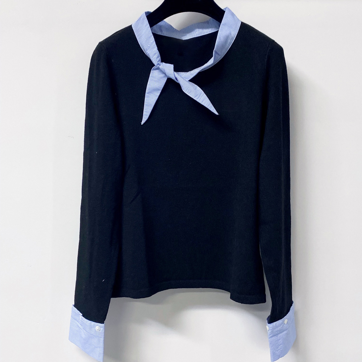 Women'S Fashion Tops - Yüksek Kaliteli Kadın Kravat Yaka Örgü