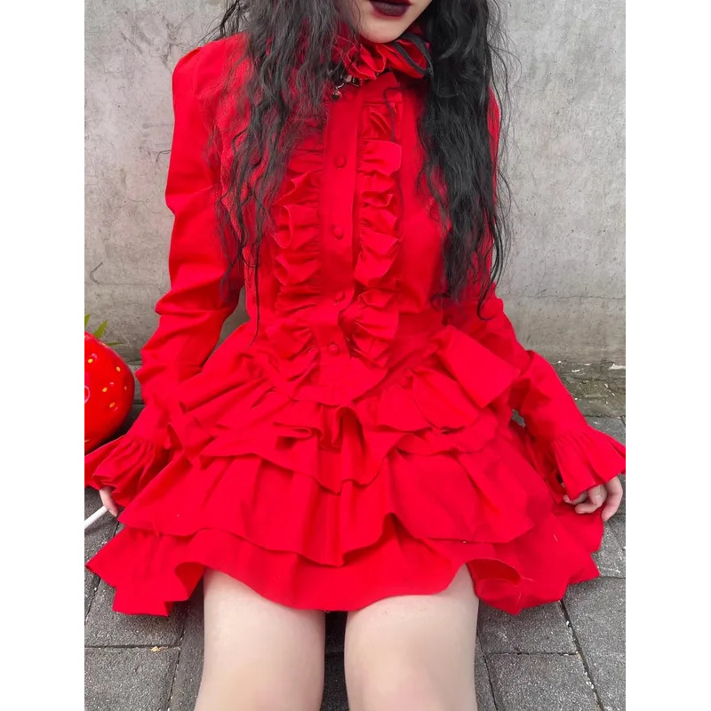 Women Fashion Reddit - CyOosaki Nana Cosplay Kostüm Nana Kırmızı