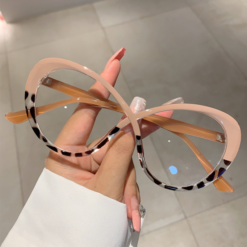 Women'S Fashion Glasses Non Prescription - KAMMPT boy Oval gözlük çerçeve moda