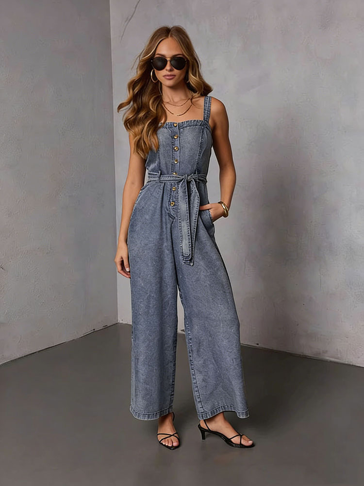 Women'S Fashion Overalls - Yazlık Vintage Kadın Denim Tulumları 2026