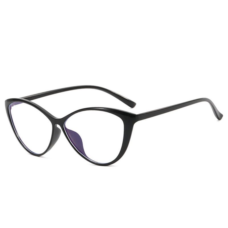 Women'S Fashion Glasses Non Prescription - Yeni Büyük Çerçeveli Kedi Gözü Retro