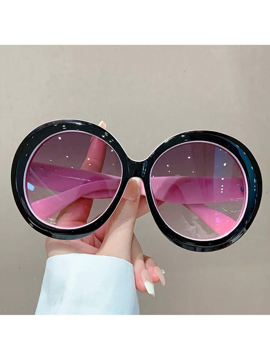 Women'S Fashion Glasses Non Prescription - Kadın Büyük Yuvarlak Çerçeveli Gözlük -