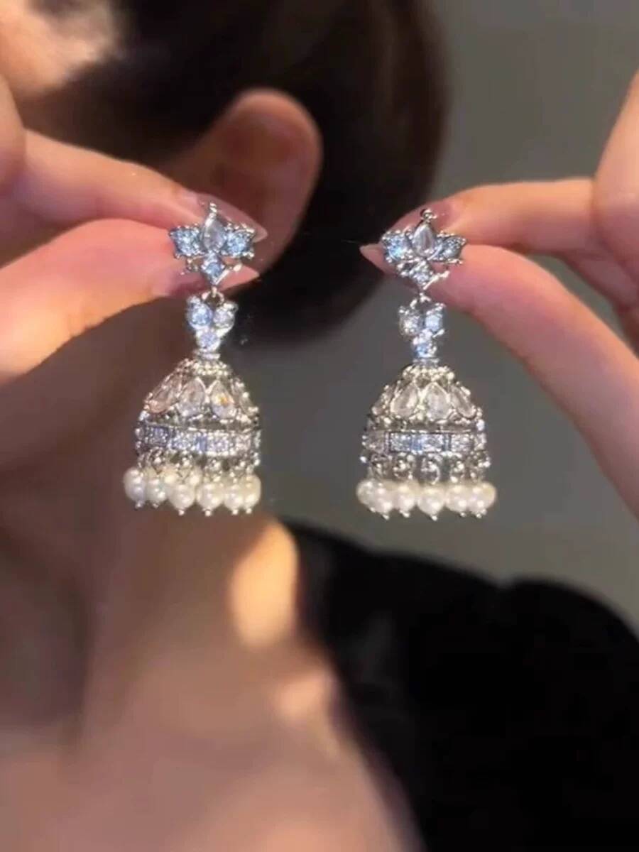 Women Fashion Japan - Hint Abartılı Kuş Kafesi Küpeleri Moda
