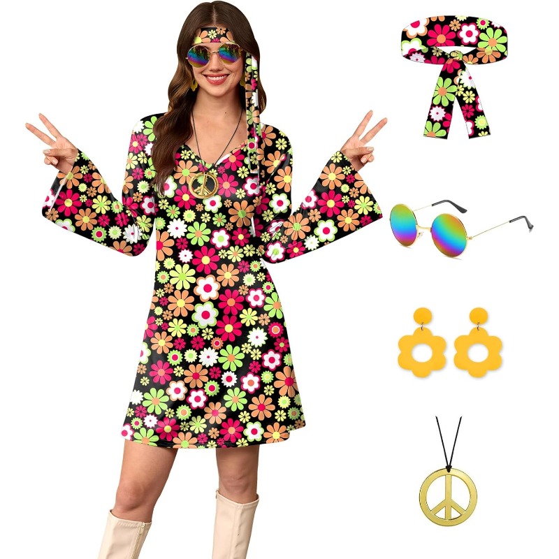 Kadın 5 Parça Cadılar Bayramı  - Women'S Fashion From The 70S incelemesi ve fiyatı