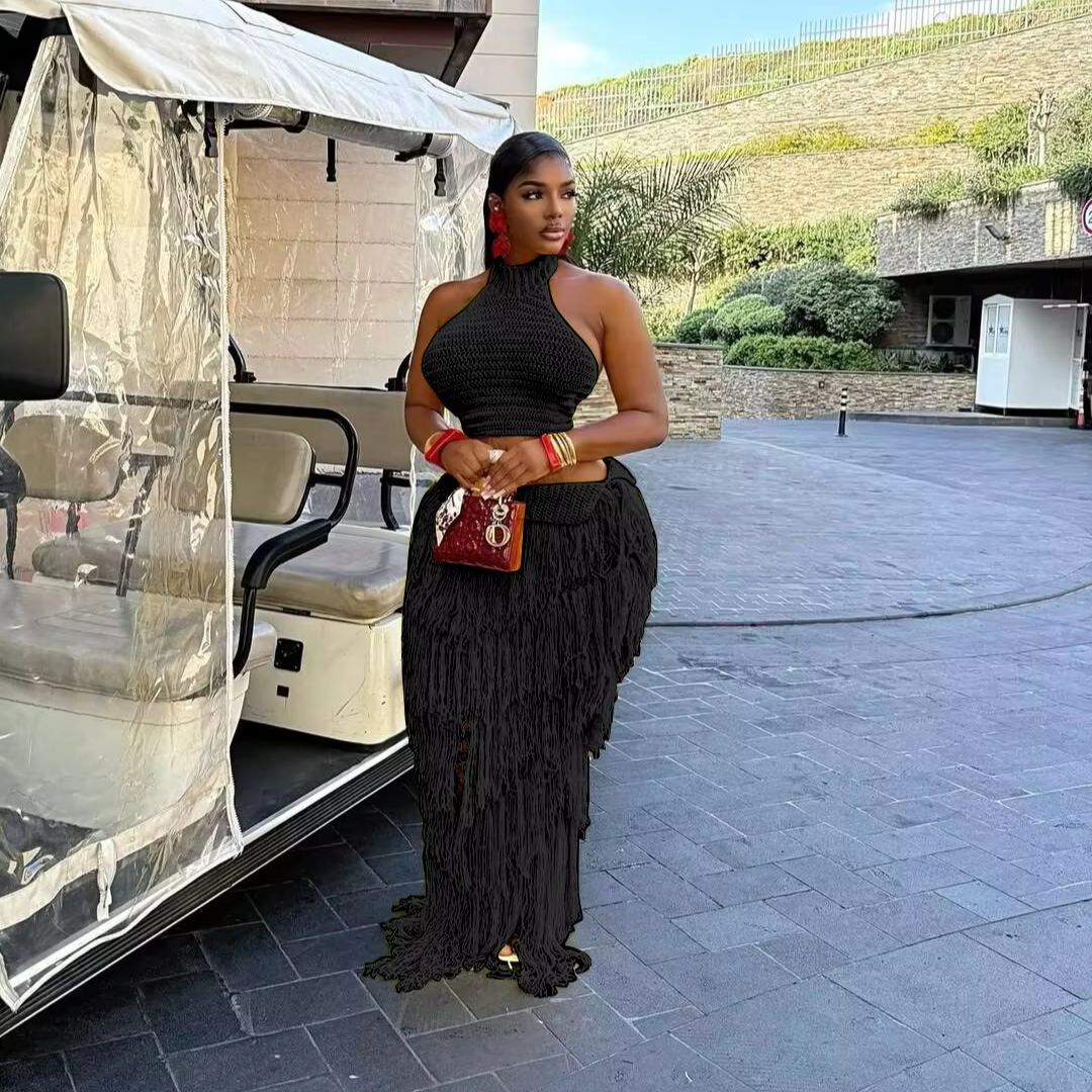 Örgü Tığ İşi Maksi Elbise 2 Pa - Maxi Dress Boho incelemesi ve fiyatı