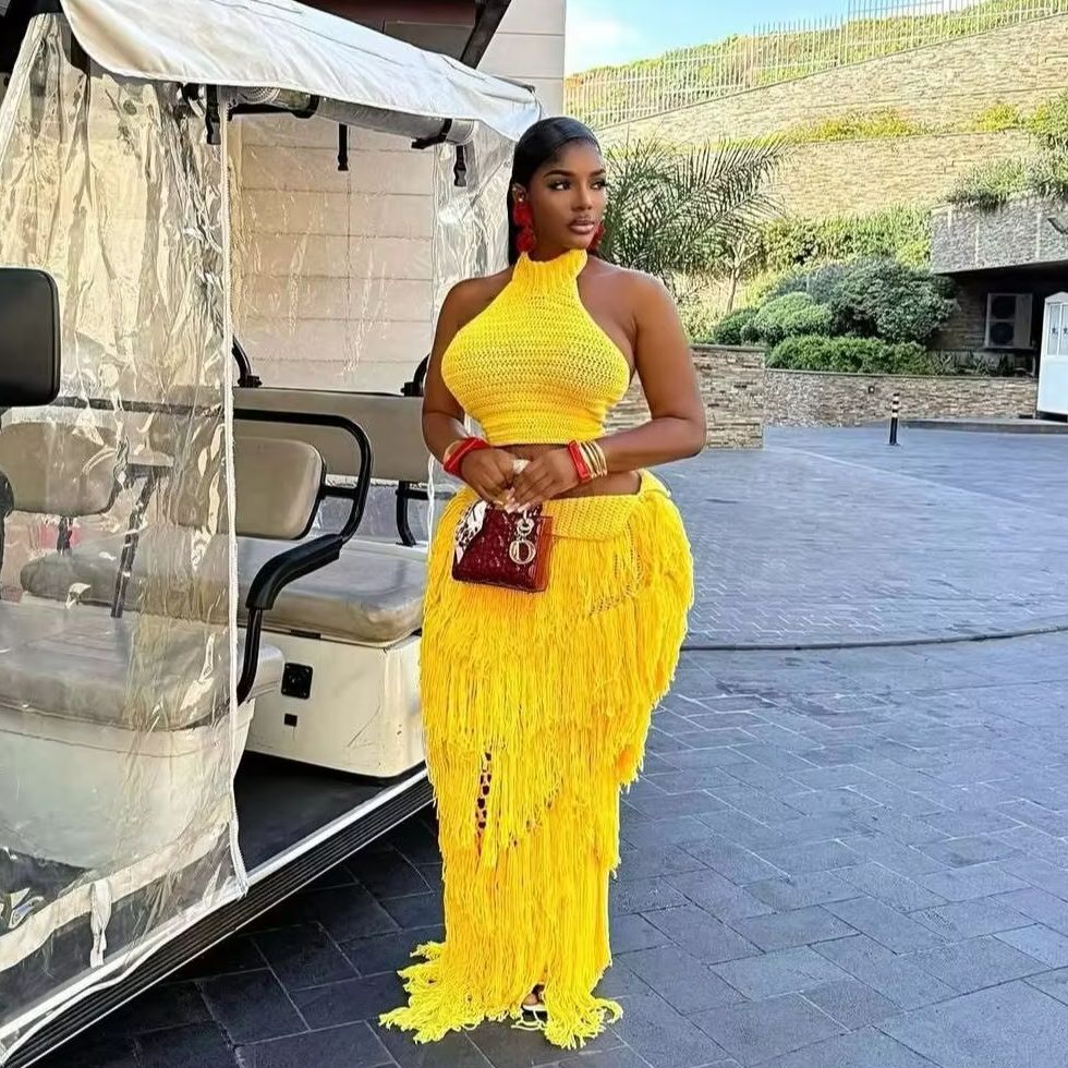 Örgü Tığ İşi Maksi Elbise 2 Pa - Maxi Dress Boho incelemesi ve fiyatı