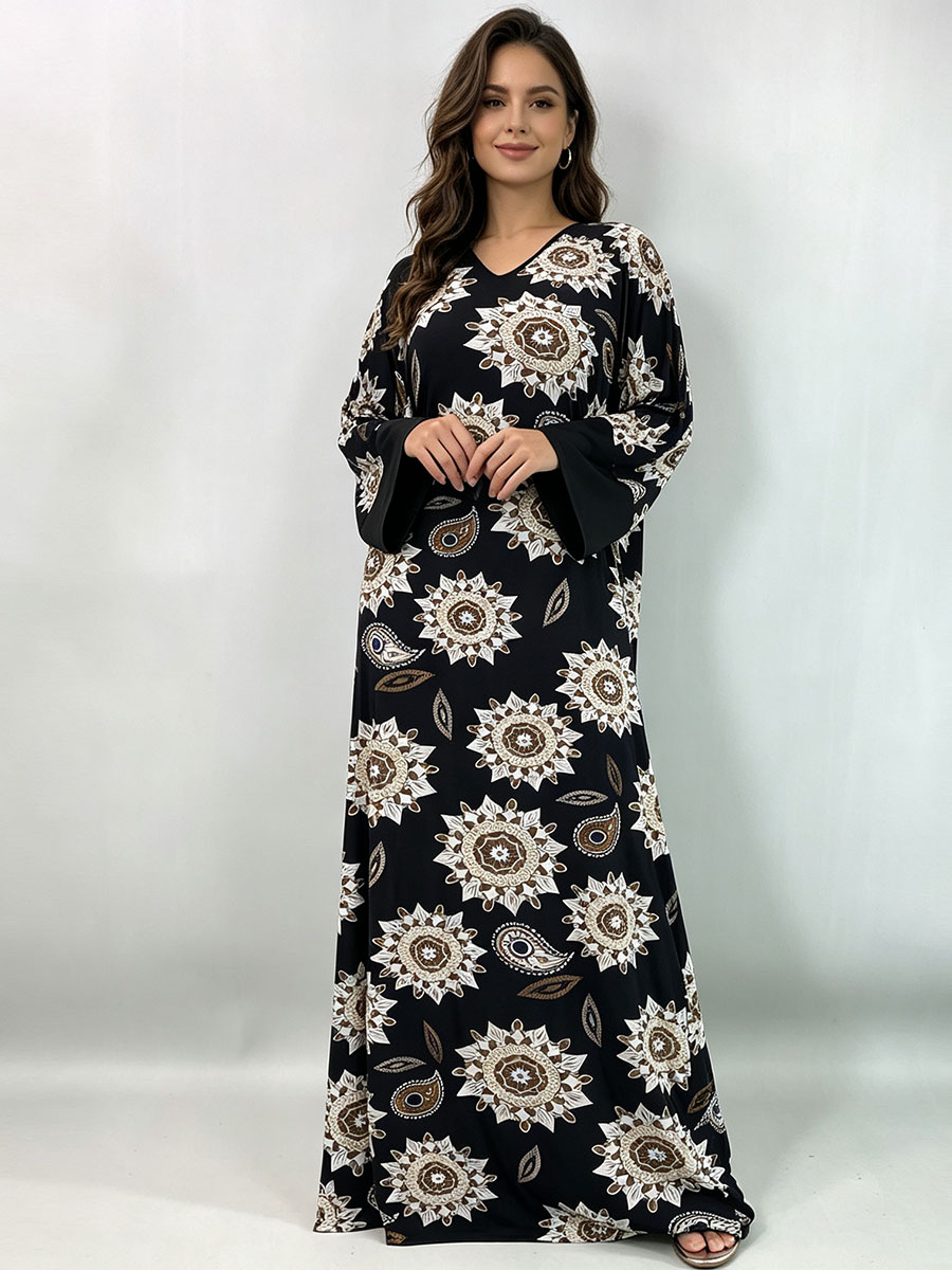 Kadınlar için Büyük Beden, Uzu - Maxi Dress Boho incelemesi ve fiyatı