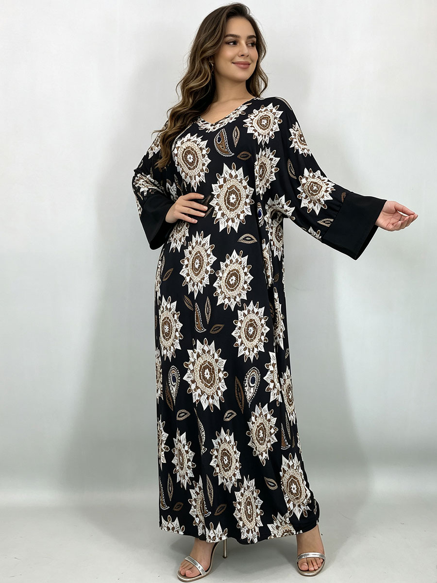 Kadınlar için Büyük Beden, Uzu - Maxi Dress Boho incelemesi ve fiyatı