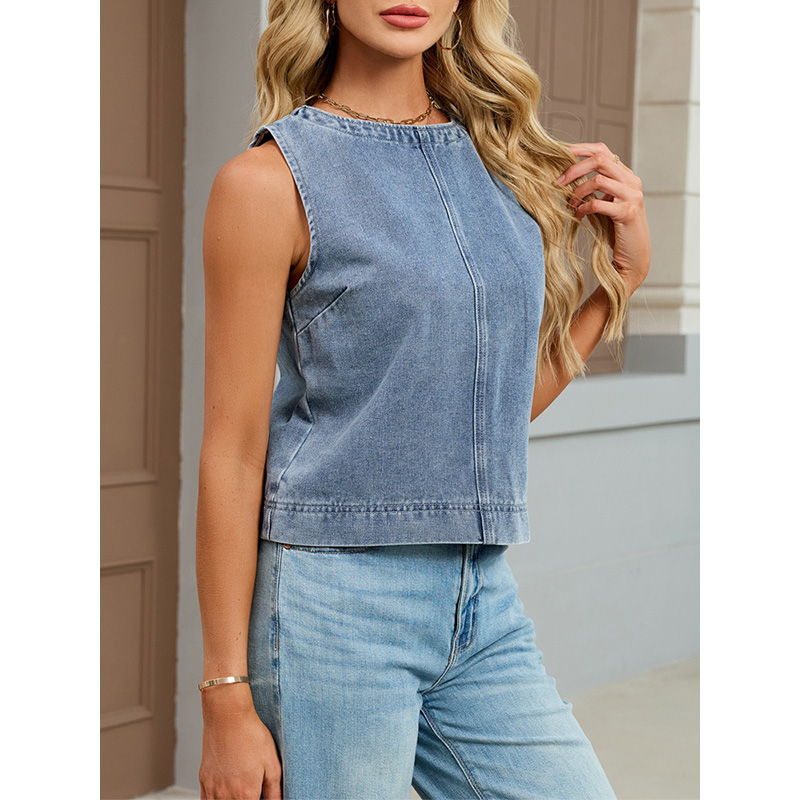 Benuynffy Rahat Yuvarlak Boyun - Women Fashion Vest incelemesi ve fiyatı