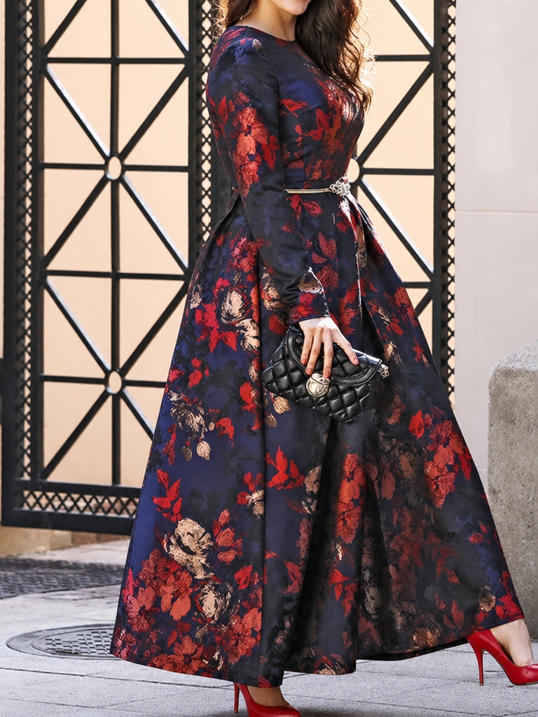 DEVCHATA Artı Boyutu Kadın Vin - Maxi Dress Boho incelemesi ve fiyatı