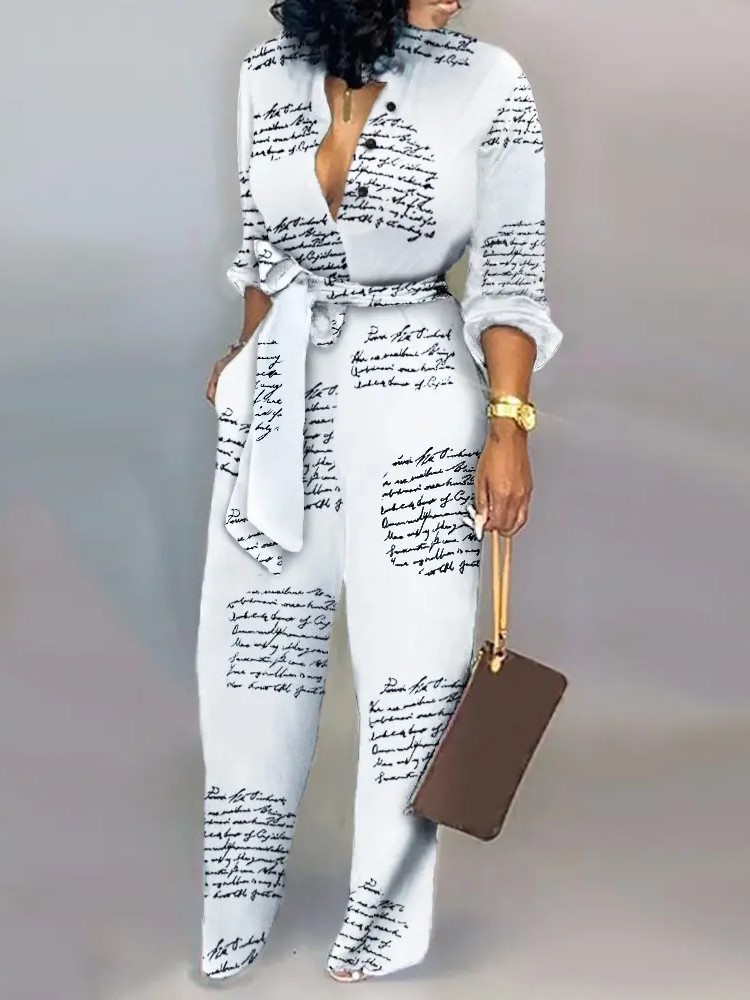 Kadın Moda Mektup Baskı Uzun K - Women'S Fashion Overalls incelemesi ve fiyatı