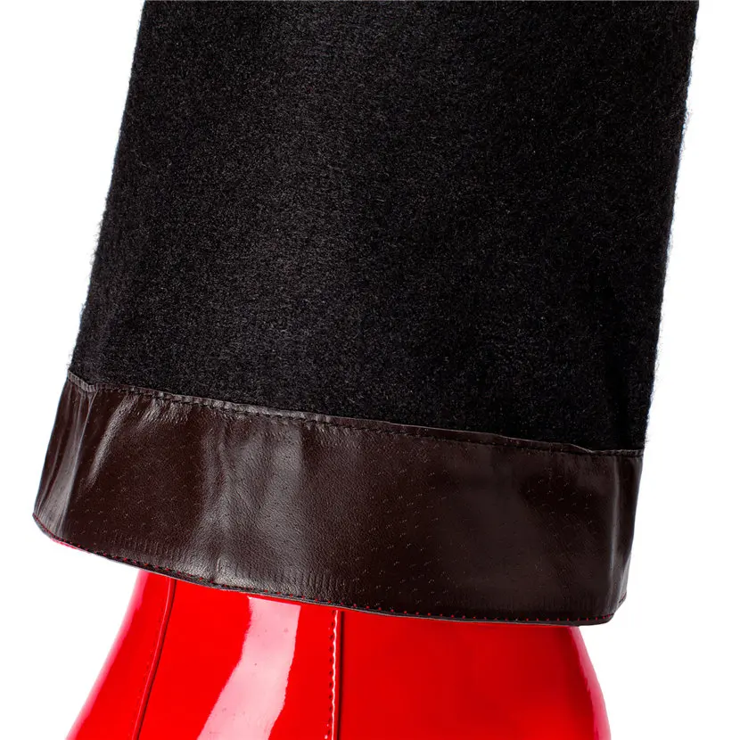 Kırmızı beyaz rugan kadın diz  - Women Fashion Reddit incelemesi ve fiyatı