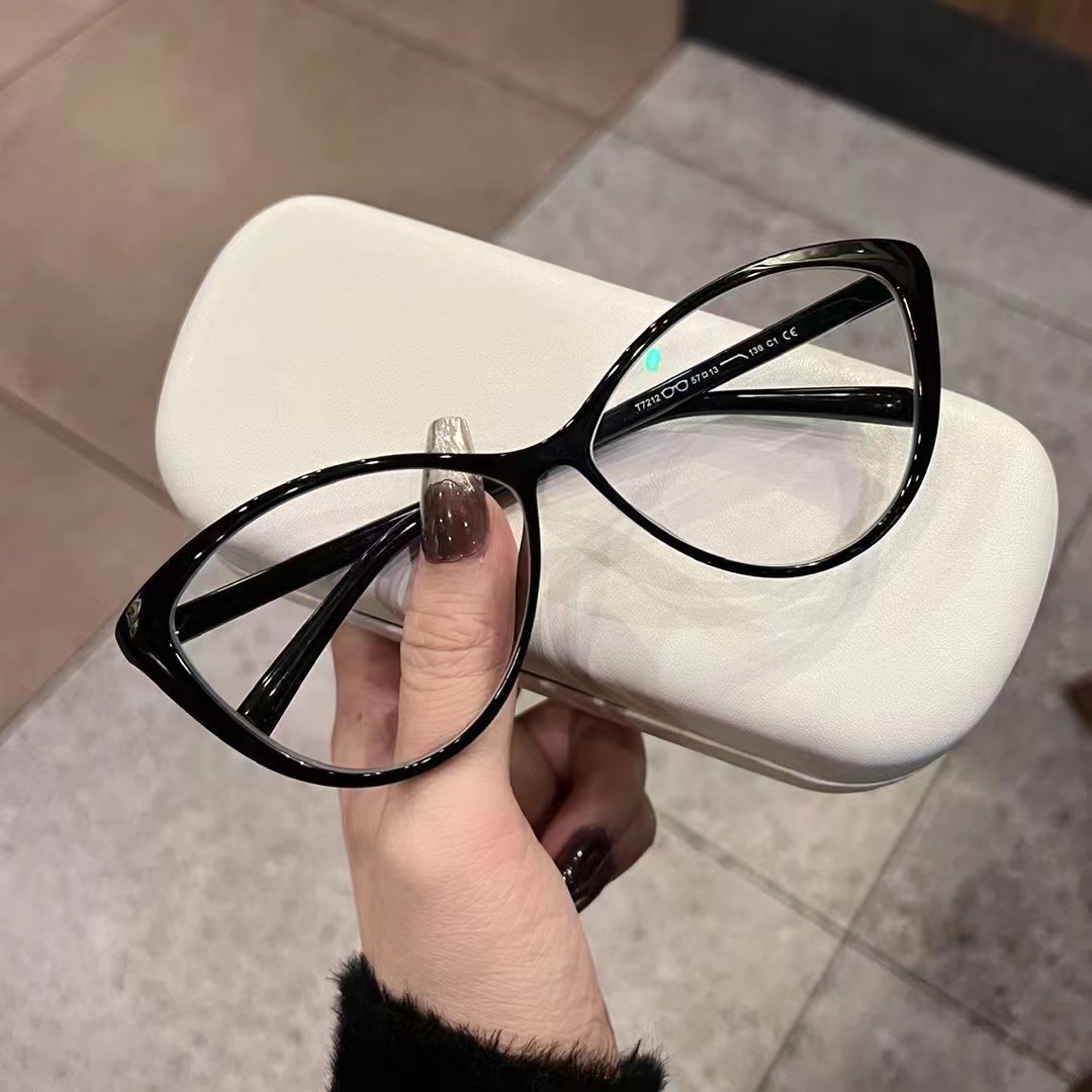 Yeni Büyük Çerçeveli Kedi Gözü - Women'S Fashion Glasses Non Prescription incelemesi ve fiyatı