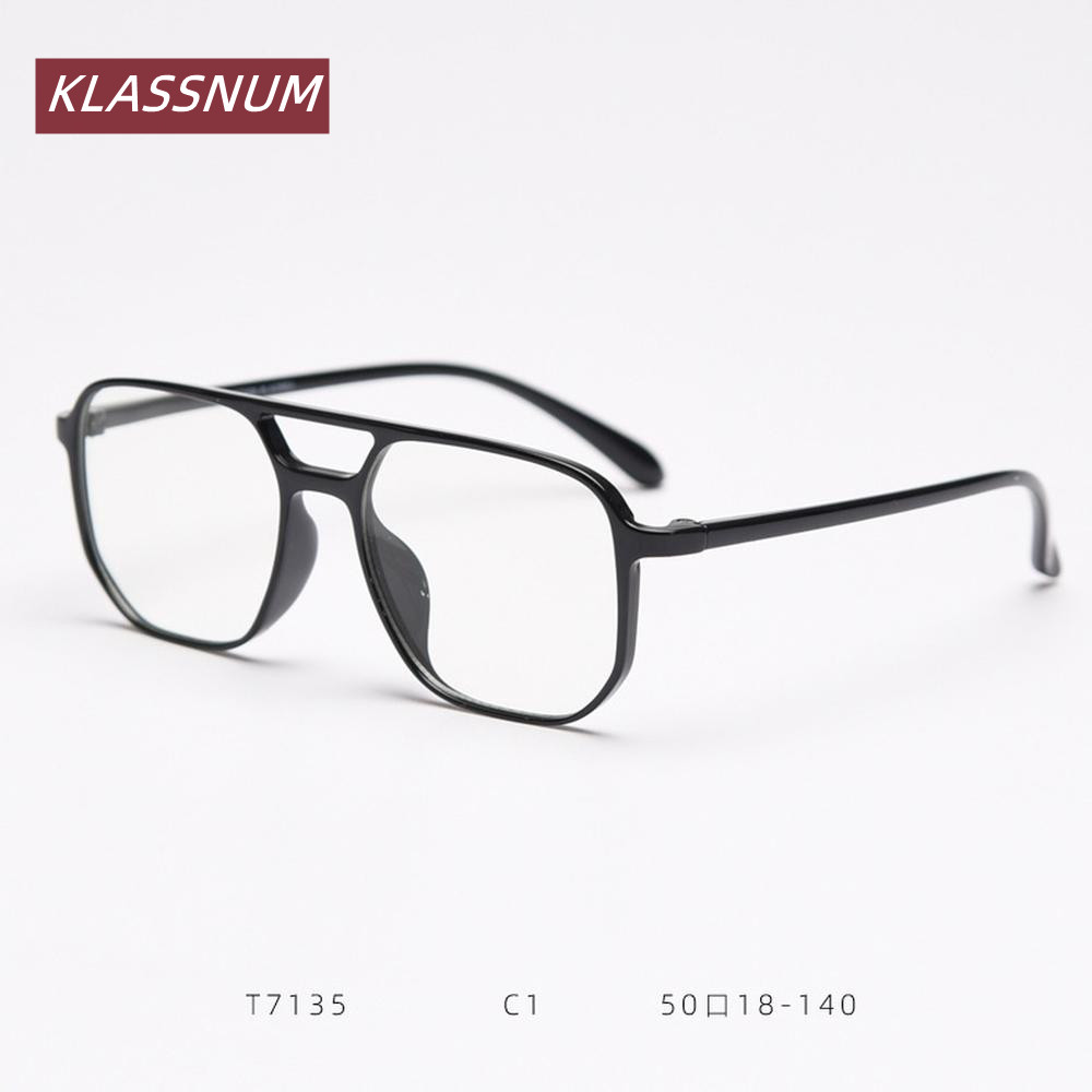 KLASSNUM Çift Köprü Kare Gözlü - Women'S Fashion Glasses Non Prescription incelemesi ve fiyatı
