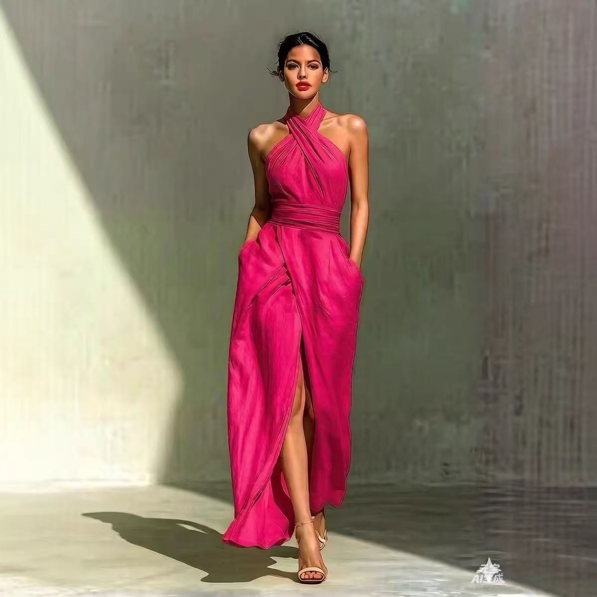 Şık, Düz Renkli, Önü Yırtmaçlı - Maxi Dress Boho incelemesi ve fiyatı