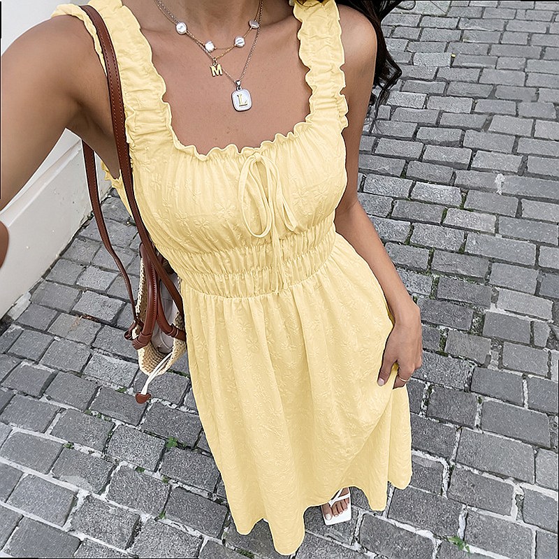 Yazlık Kolsuz Kare Yaka Elbise - Maxi Dress Boho incelemesi ve fiyatı