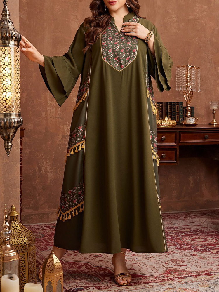 GIBSIE Artı Boyutu Etnik Tarzı - Maxi Dress Boho incelemesi ve fiyatı